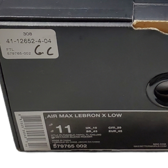 NIKE AIR MAX LEBRON X LOW "AKRON AEROS" METALLIC - Picture 15 of 16